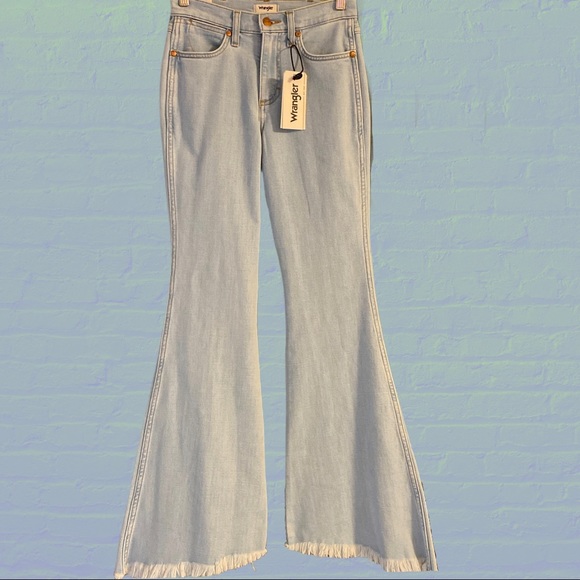Free People for Wrangler High Rise Flare Jeans - Picture 2 of 5